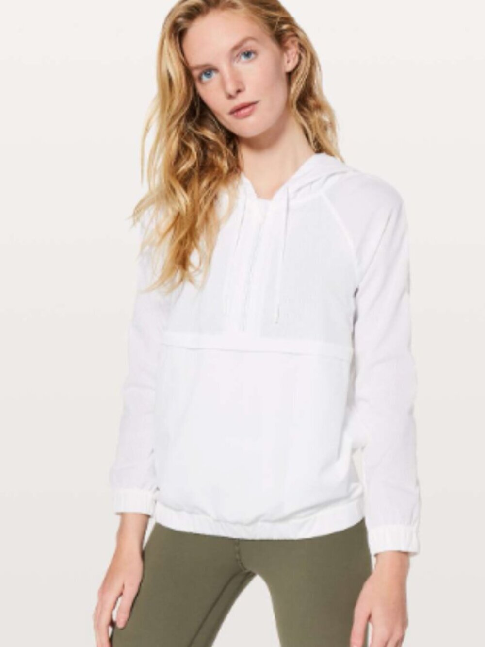Lululemon Pack Light 1/2 Zip Pullover White Size 6